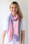 3 PANEL SCARF - pink lilac
